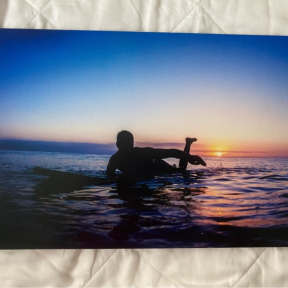 Other - Winter Sunset Surfer 10” X 15” Printed On Matte Mounted On 1/2” Foam